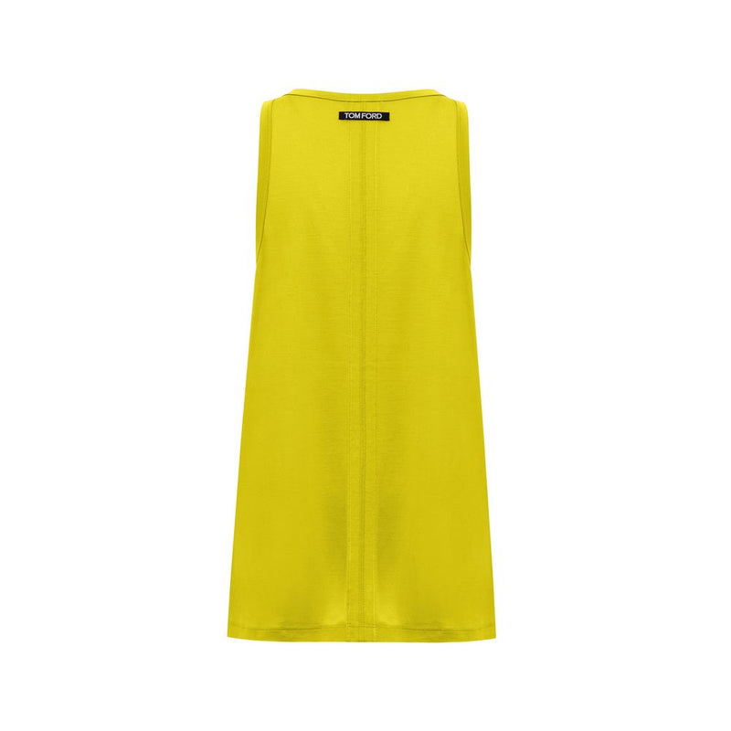 Tom Ford Yellow Silk Tank Top - Elegant Sleeveless Style
