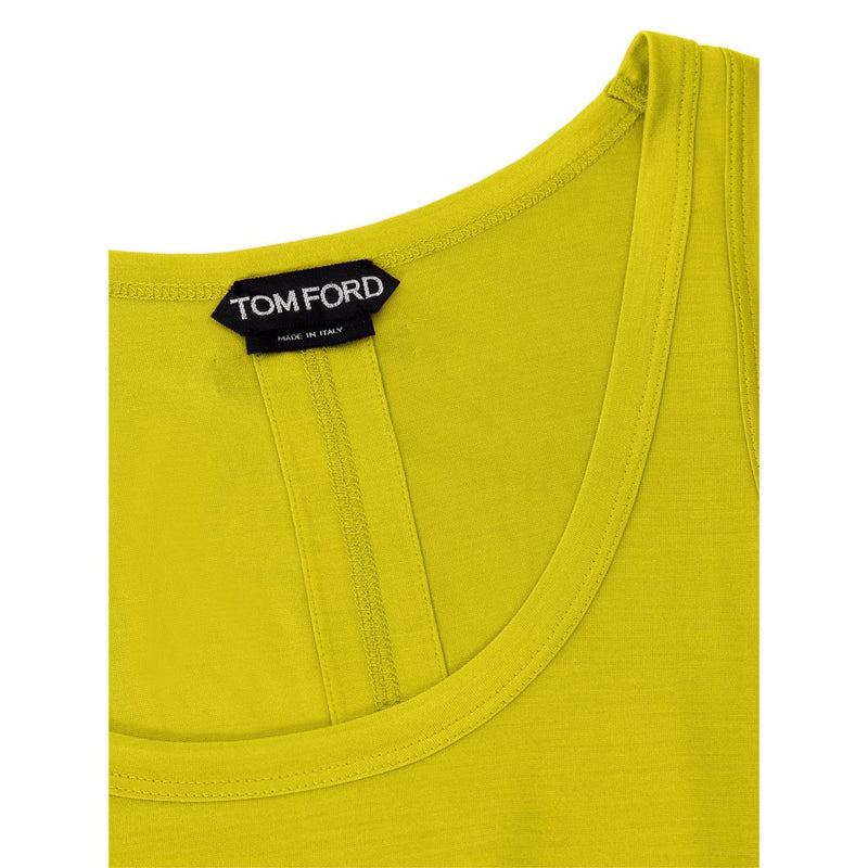 Tom Ford Yellow Silk Tank Top - Elegant Sleeveless Style
