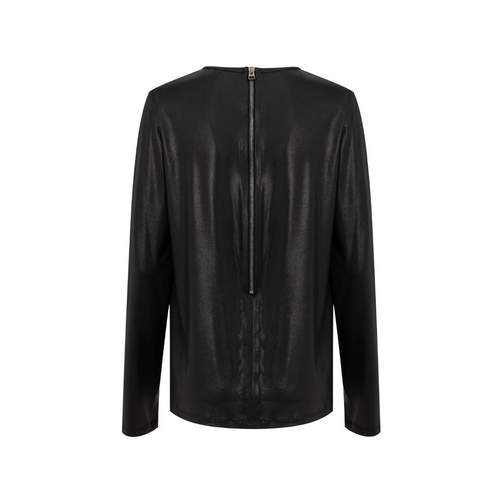 Tom Ford Black Viscose Long Sleeve Sweater - Élégant et Polyvalent