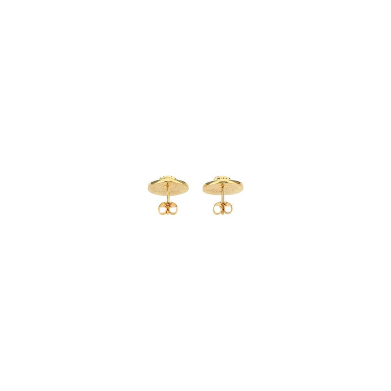 Boucles d'oreilles Versace avec tête de Méduse dorée - Accessoire de luxe