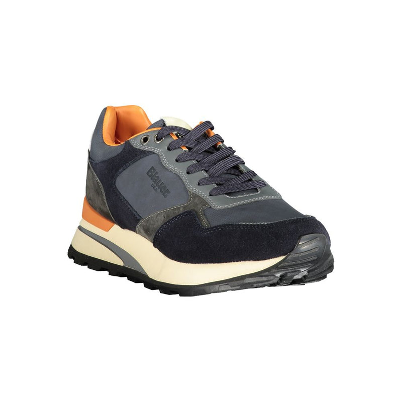 Blauer Blue Polyethylene Men Sneaker - Luxury Meets Sporty Style