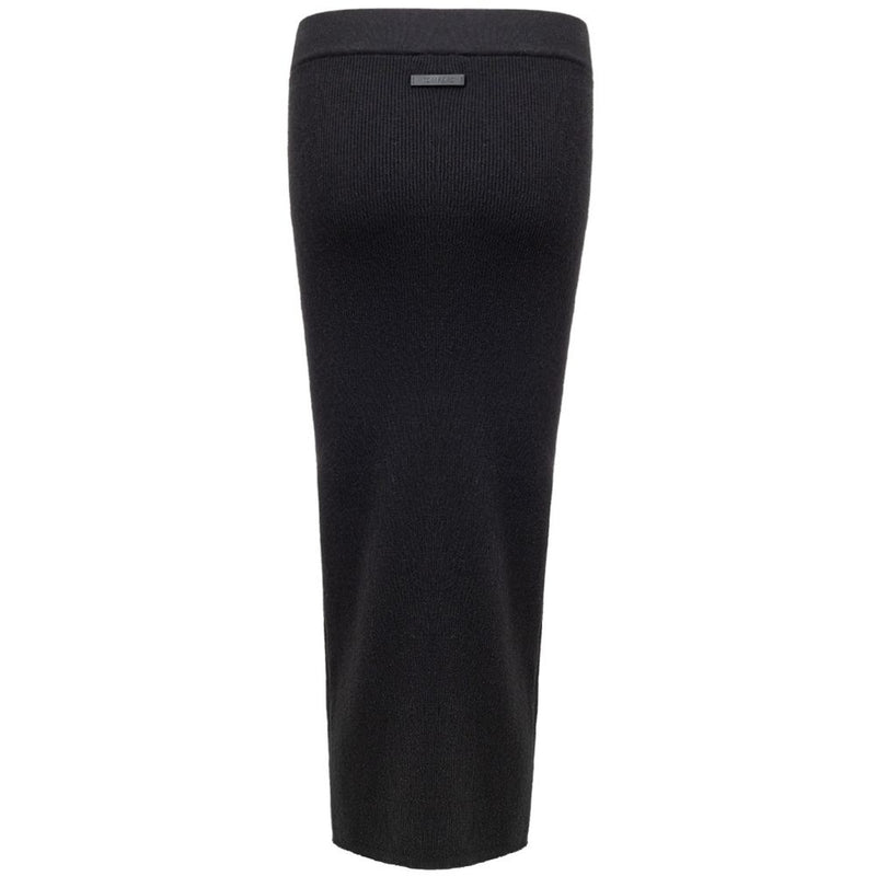 Tom Ford Black Cashmere Midi Skirt - Luxurious Elegance