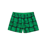 Bottega Veneta Green Polyamide Swim Short with Cassette Print