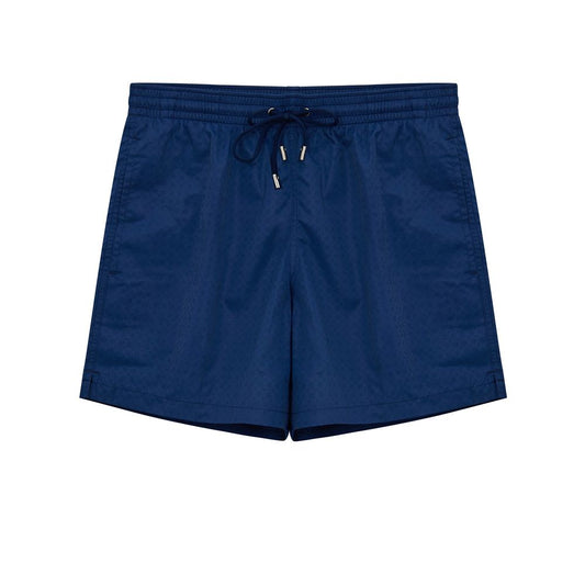 Canali Blue Polyester Swim Short