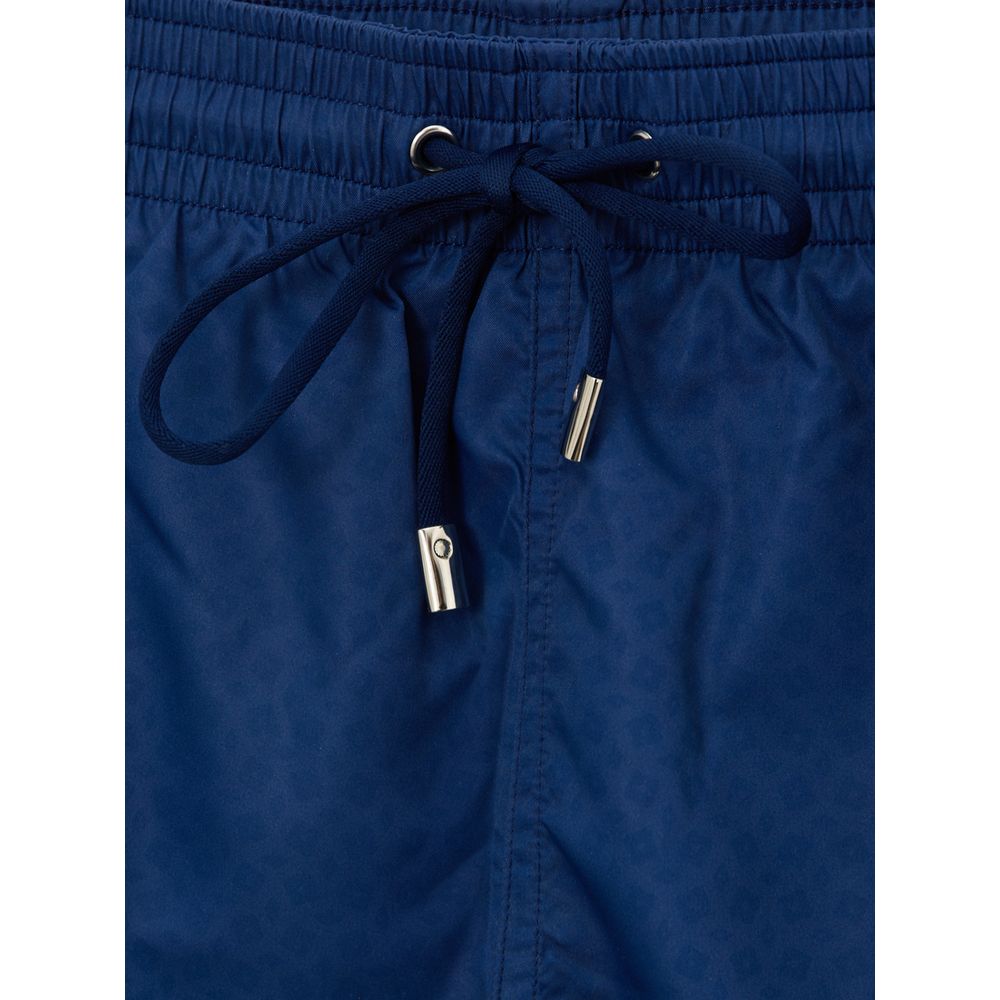 Canali Blue Polyester Swim Short