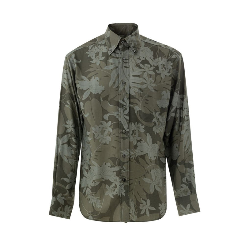 Chemise en lyocell verte de Tom Ford