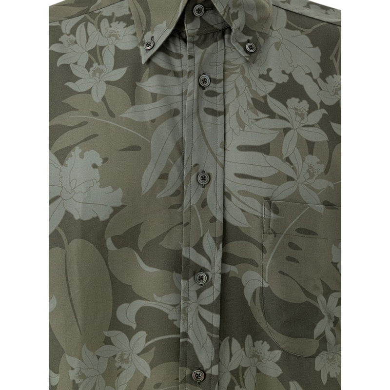 Chemise en lyocell verte de Tom Ford