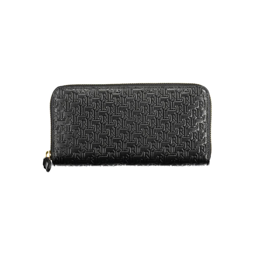 Ralph Lauren Black Leather Wallet - Élégance et Fonctionnalité