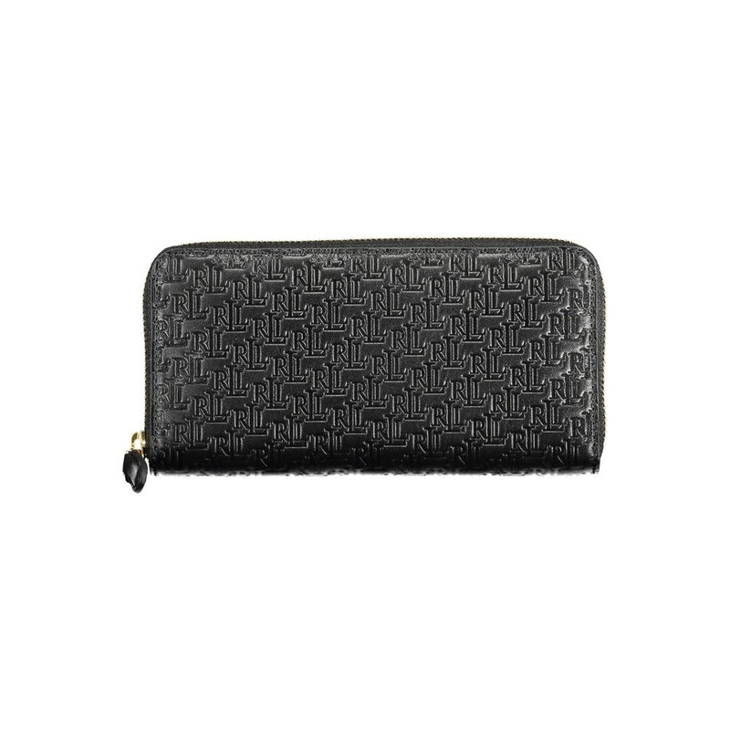 Ralph Lauren Black Leather Wallet - Élégance et Fonctionnalité