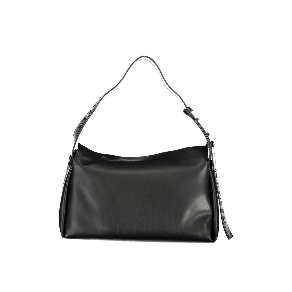 Calvin Klein Black Polyester Handbag - Eco-Friendly Chic