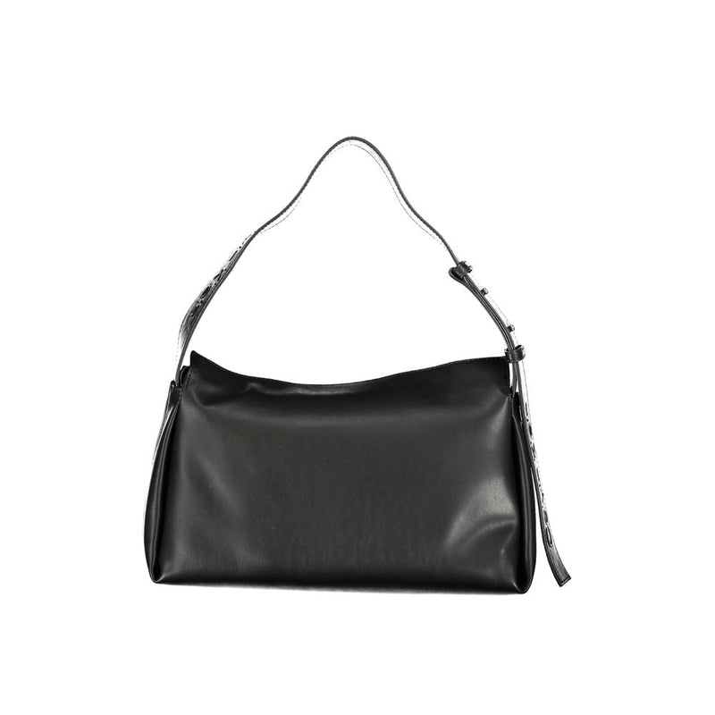 Calvin Klein Black Polyester Handbag - Eco-Friendly Chic