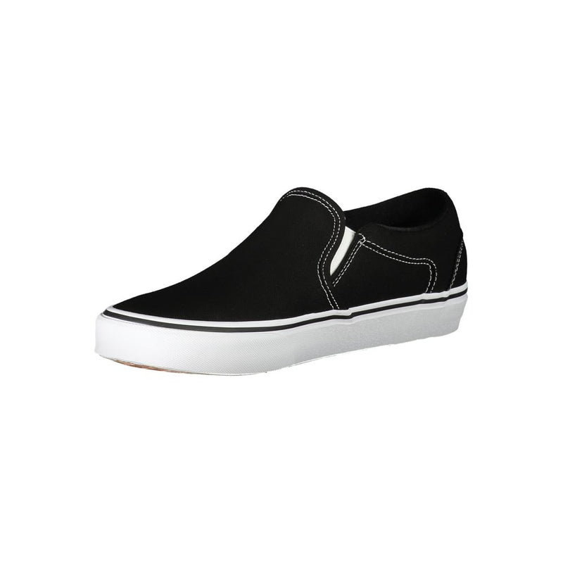 Vans Black Polyester Sneaker - Confort et Style au Quotidien
