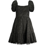 Robe Femme Guess Jeans Noir en Coton - Élégance Décontractée
