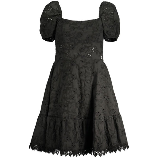 Robe en Coton Noir Guess Jeans pour Femme - Élégance Effortless