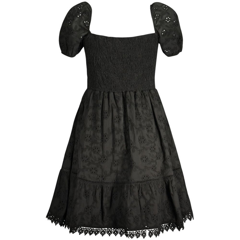 Guess Jeans Black Cotton Women Dress - Effortless Chic