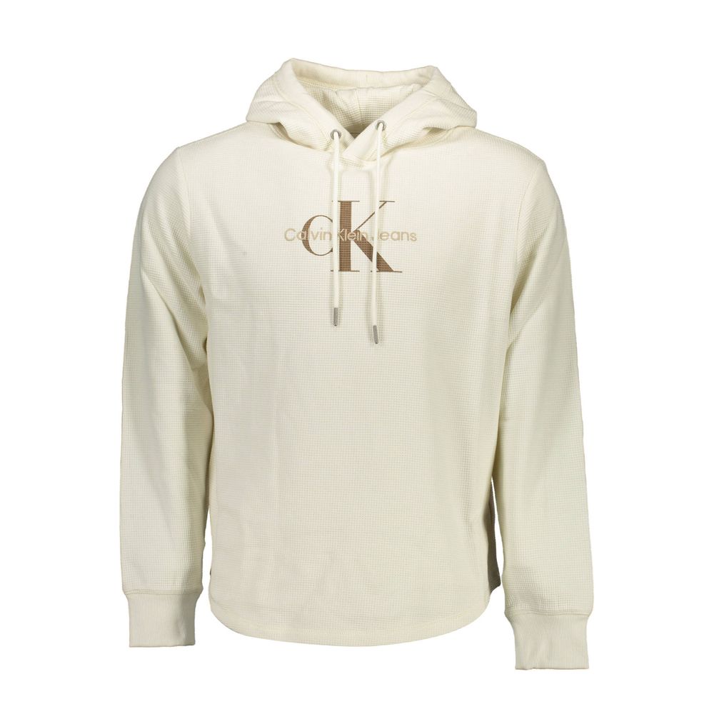 Pull en coton blanc Calvin Klein pour homme