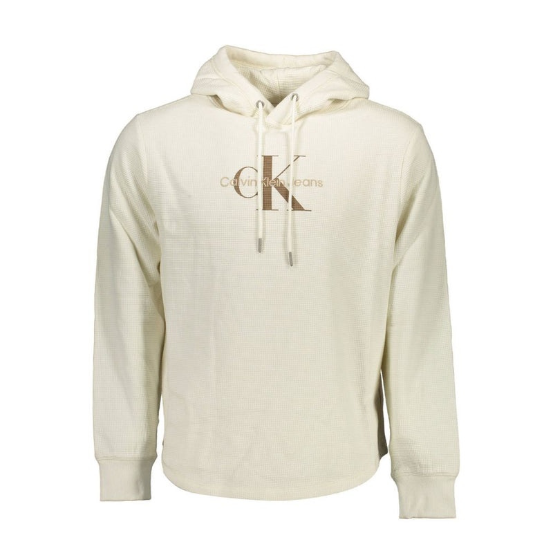 Pull en coton blanc Calvin Klein pour homme
