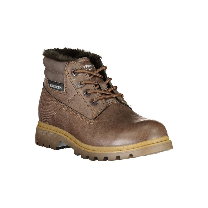 Carrera Brown Polyester Women's Lace-Up Boot
