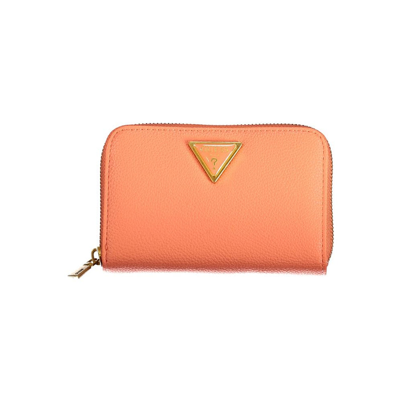 Guess Jeans Orange Polyethylene Wallet - Stylish and Functional