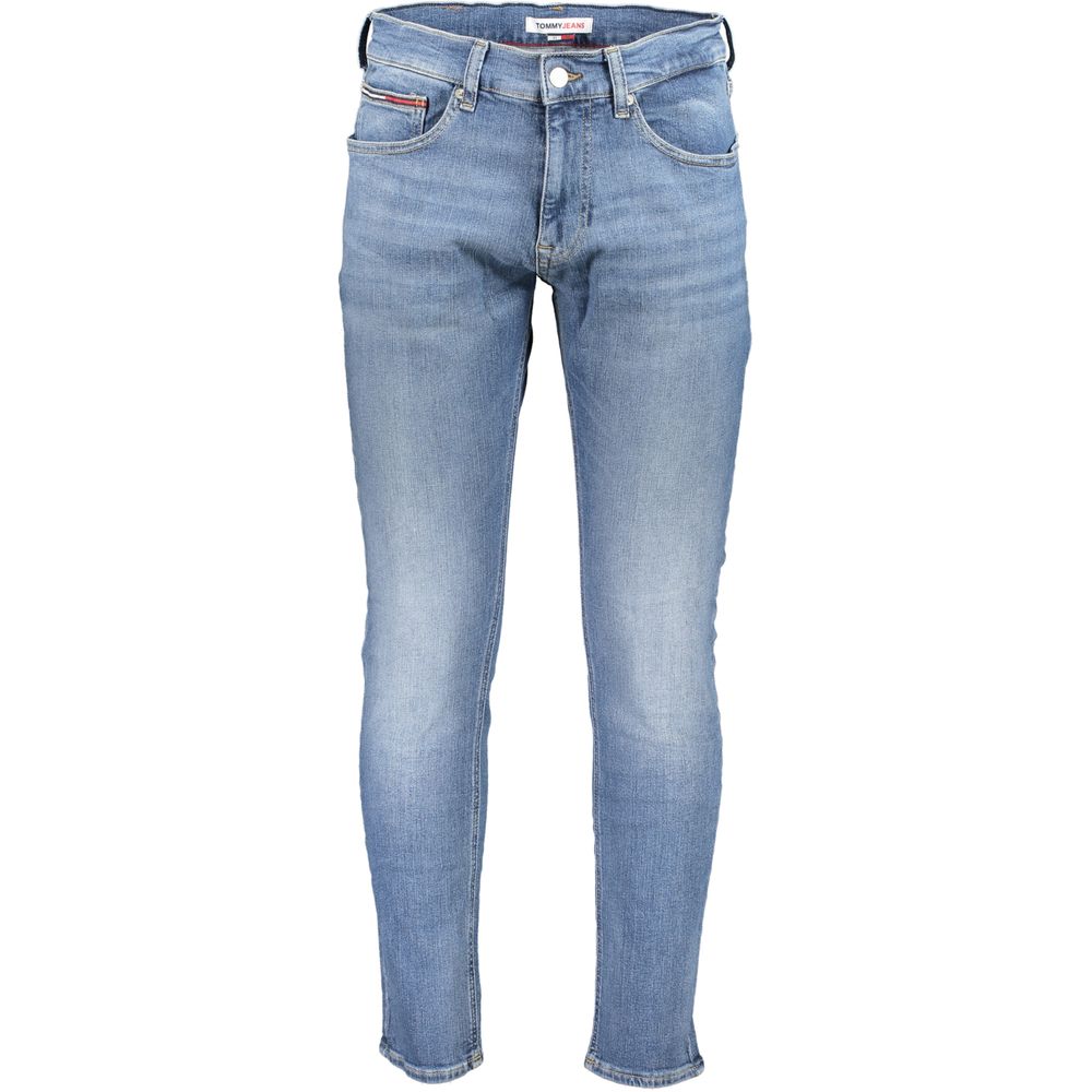 Jean et pantalon en coton bleu Tommy Hilfiger