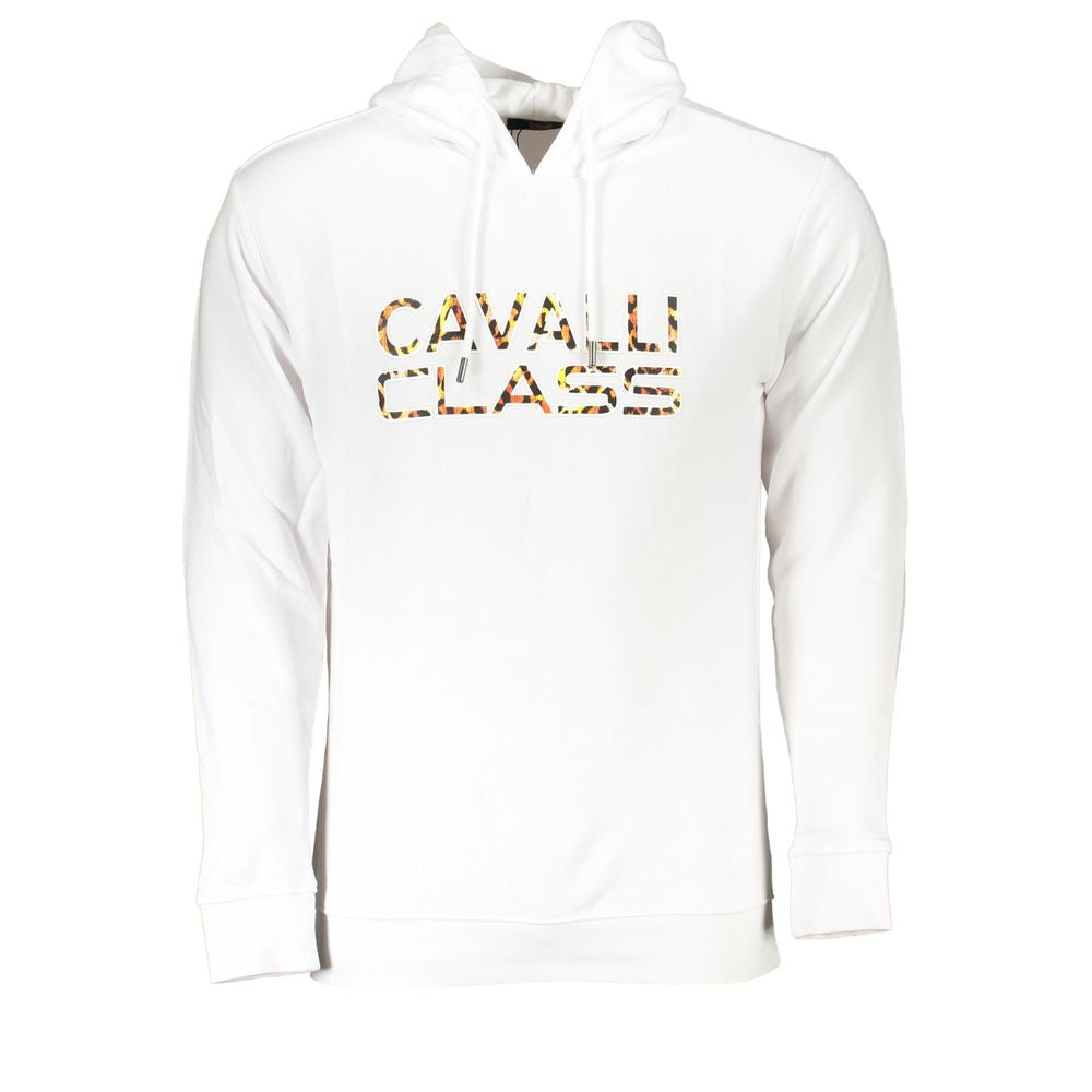 Pull en coton blanc Cavalli Class pour homme