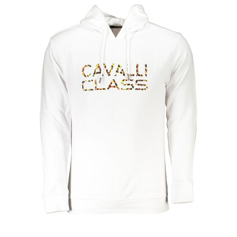 Pull en coton blanc Cavalli Class pour homme