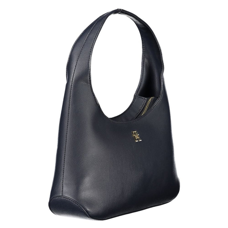 Tommy Hilfiger Blue Polyester Handbag - Stylish & Functional