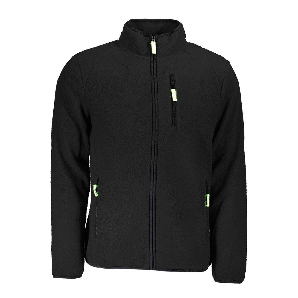 Pull en polyester noir pour homme, Norvège 1963