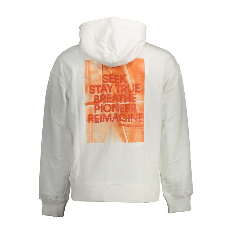 Pull en coton blanc Calvin Klein pour homme
