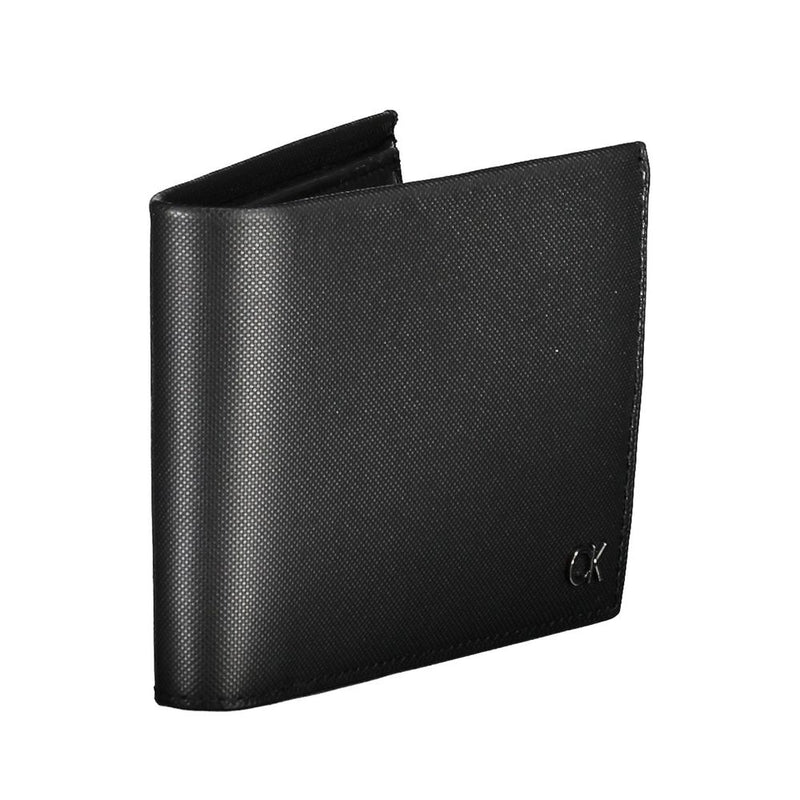 Portefeuille homme en cuir noir Calvin Klein
