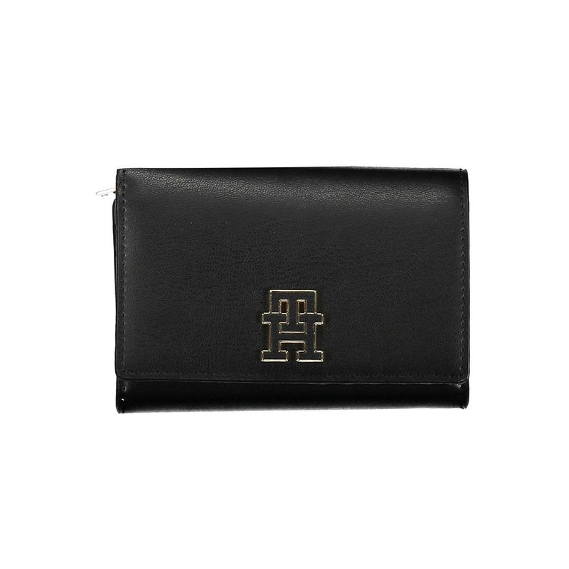 Tommy Hilfiger Black Polyethylene Women's Wallet - Élégance et Praticité