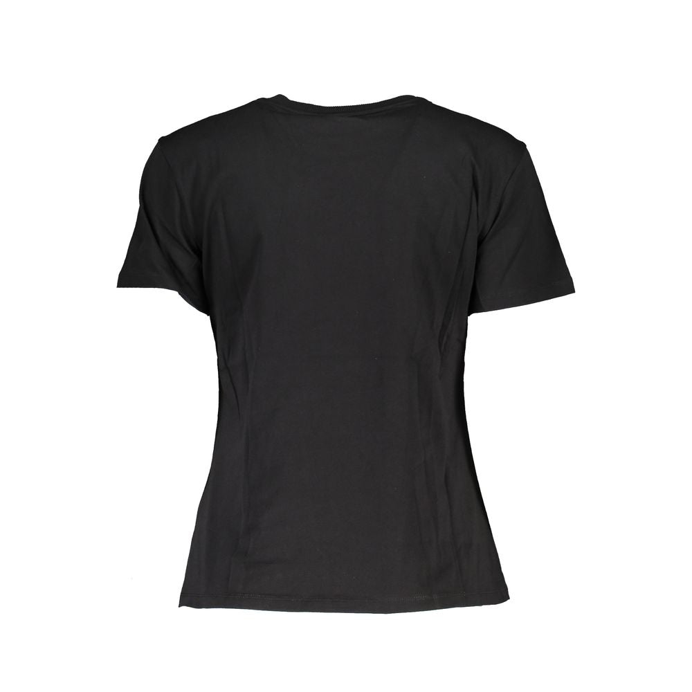 Patrizia Pepe T-Shirt Femme Noir en Coton - Élégant et Polyvalent
