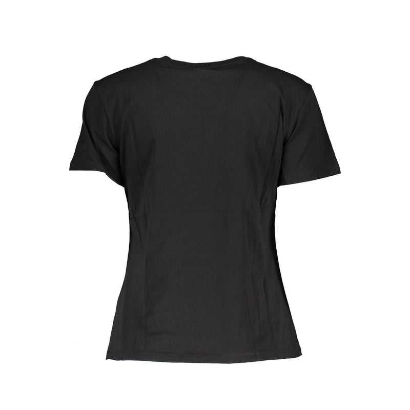 Patrizia Pepe T-Shirt Femme Noir en Coton - Élégant et Polyvalent