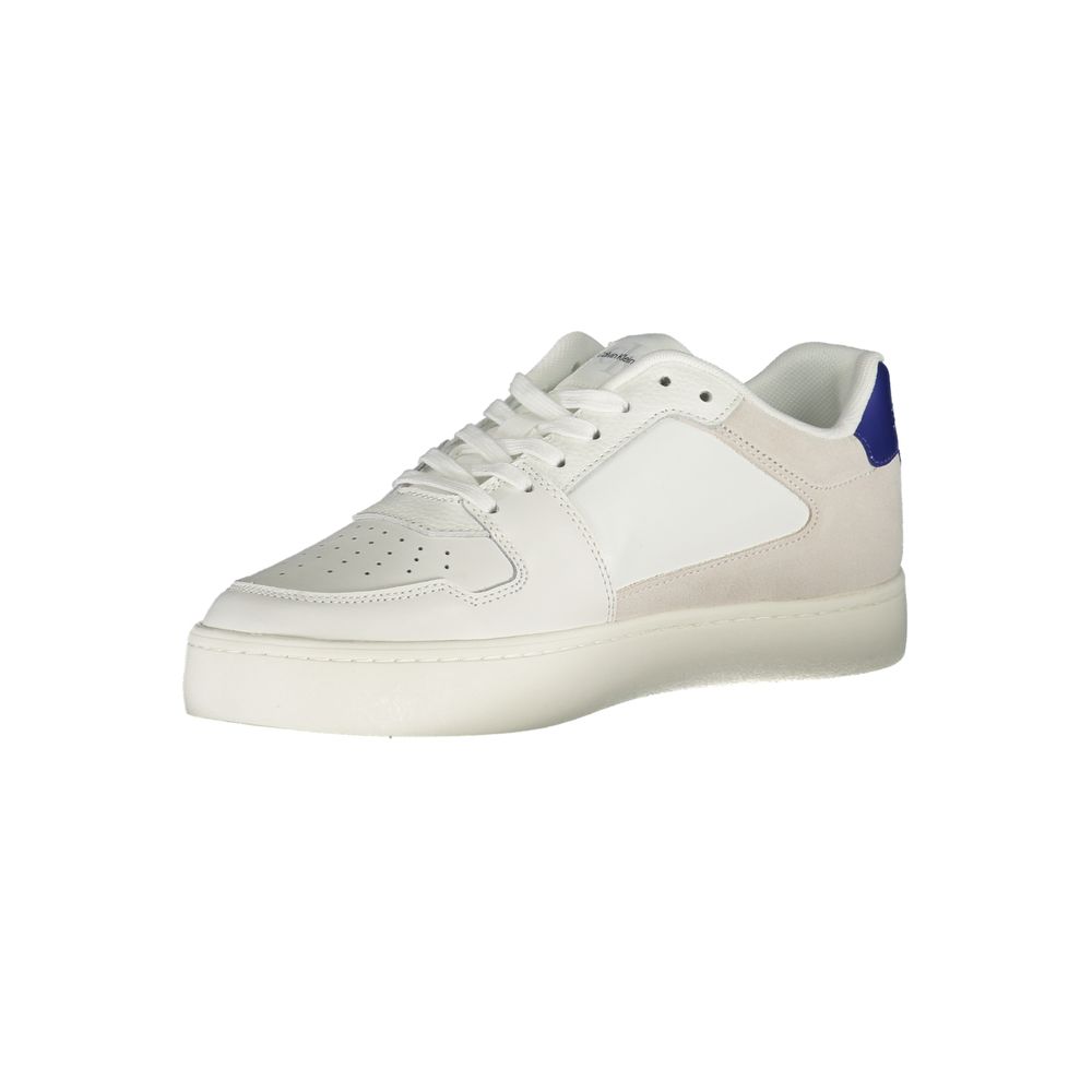 Calvin Klein White Leather Men's Sneaker - Eco-Friendly Design