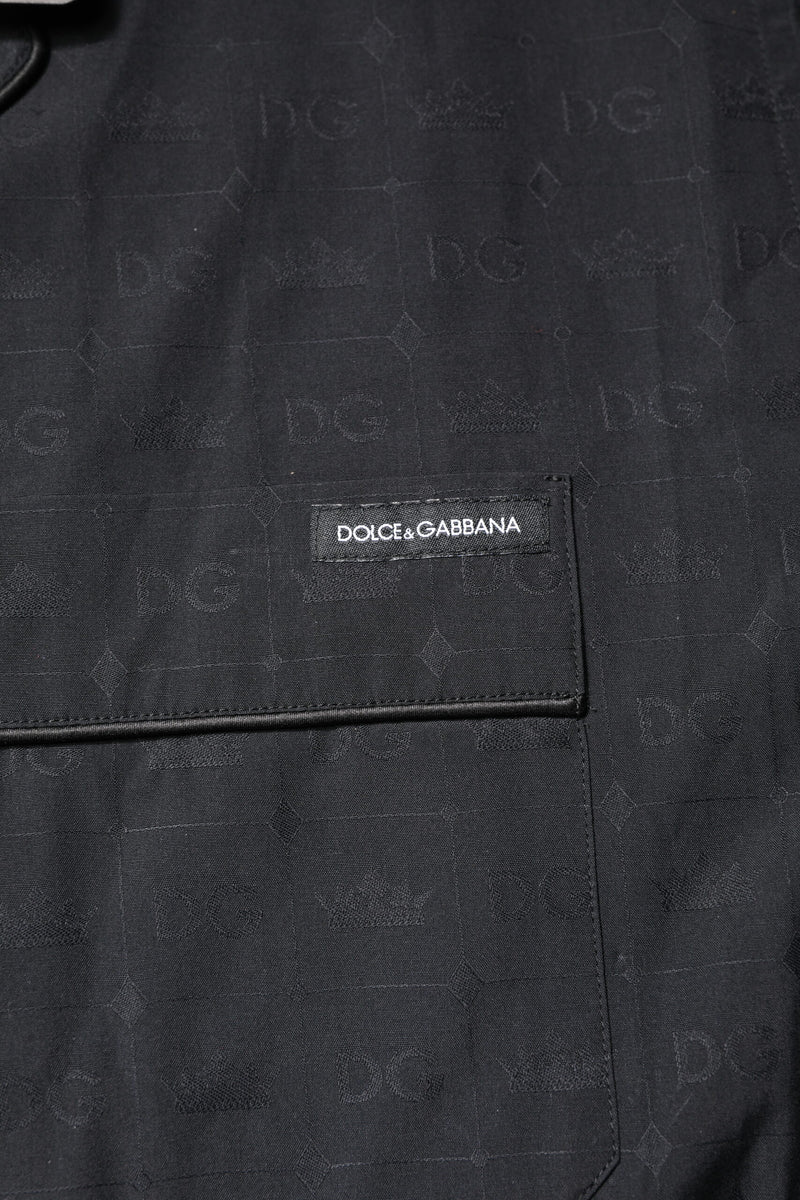 Dolce & Gabbana Black Cotton Men Pajama Set Sleepwear
