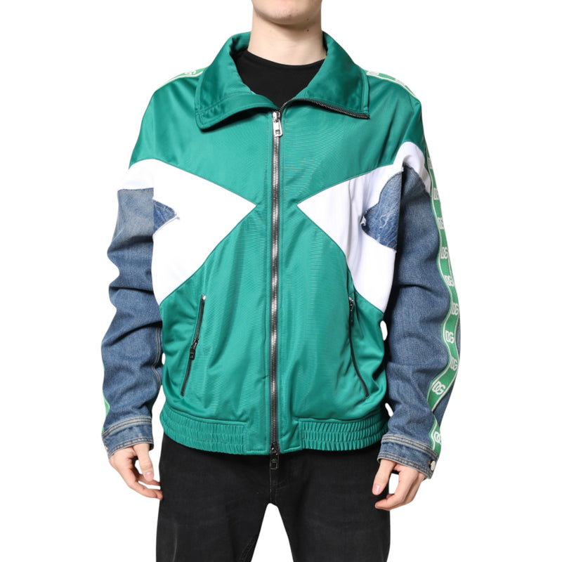 Veste coupe-vent à fermeture éclair multicolore Dolce & Gabbana