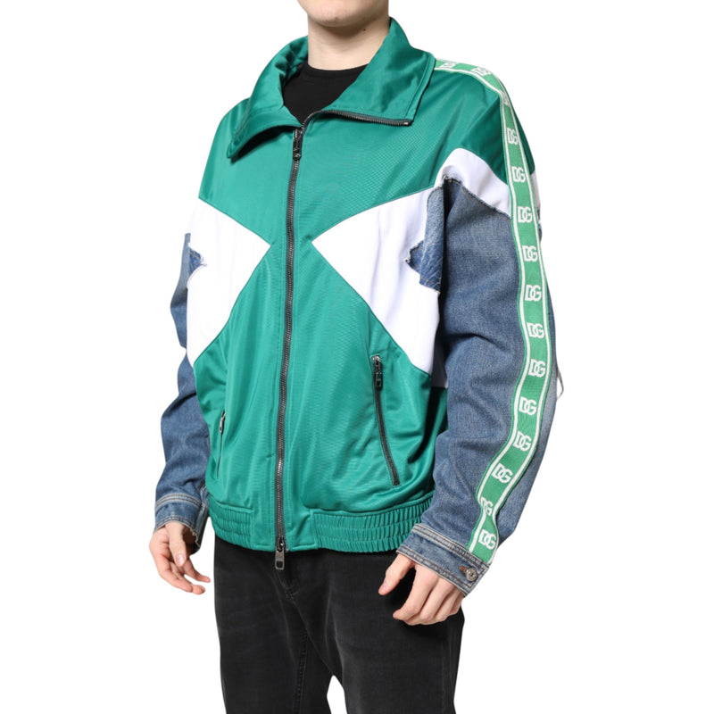 Veste coupe-vent à fermeture éclair multicolore Dolce & Gabbana