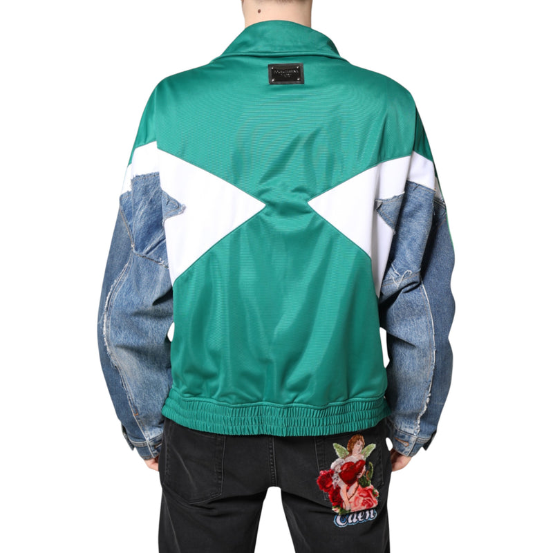 Veste coupe-vent à fermeture éclair multicolore Dolce & Gabbana