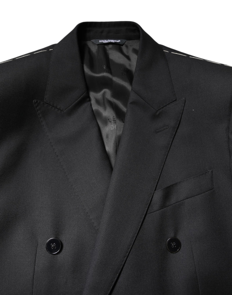 Dolce &amp; Gabbana, veste-blazer noire MARTINI à double boutonnage