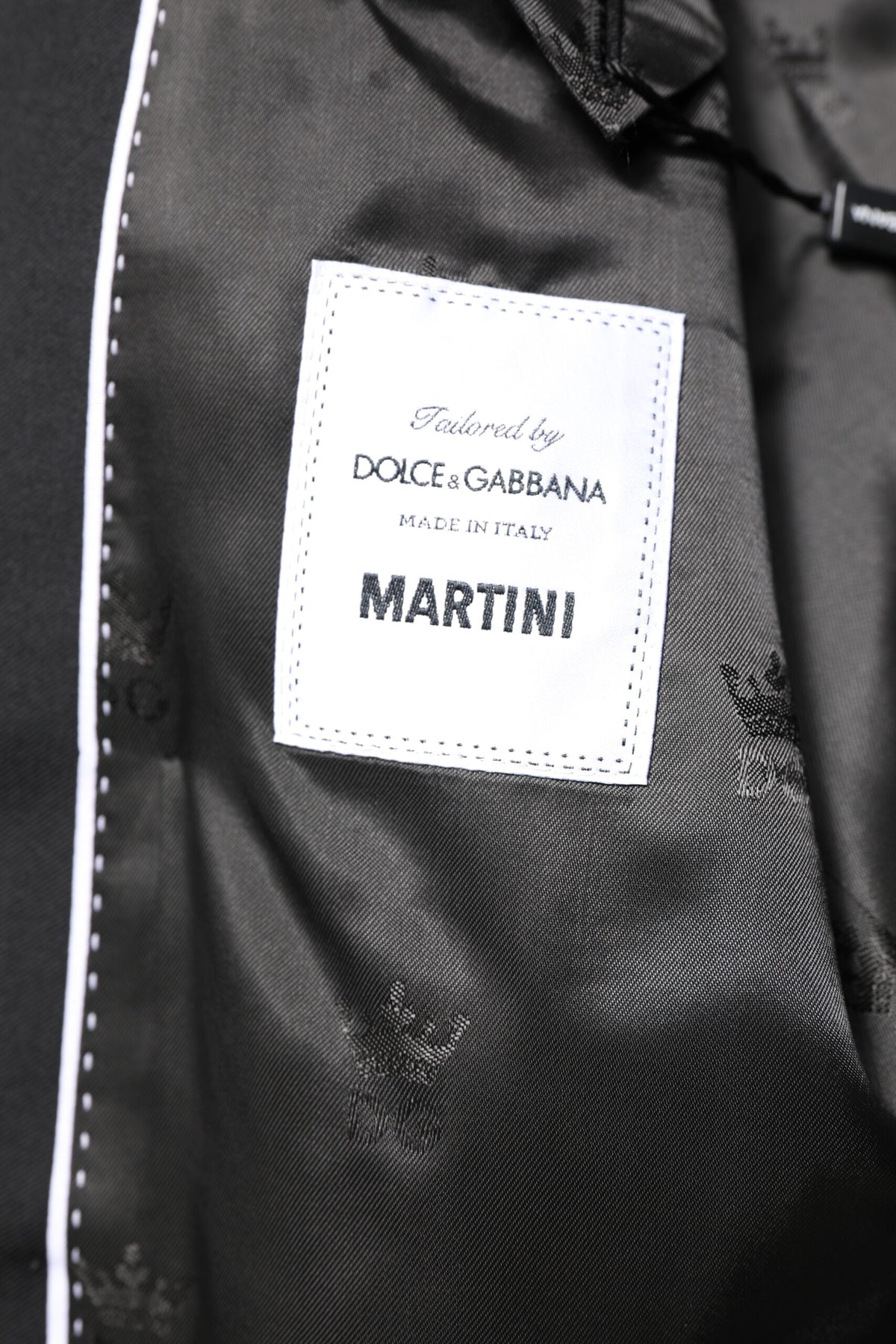 Dolce &amp; Gabbana, veste-blazer noire MARTINI à double boutonnage