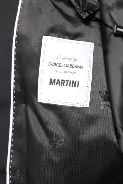 Dolce & Gabbana, veste-blazer noire MARTINI à double boutonnage
