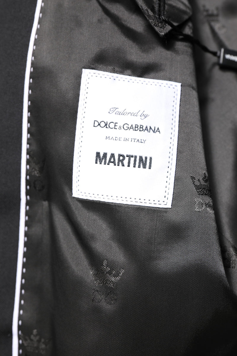 Dolce &amp; Gabbana, veste-blazer noire MARTINI à double boutonnage