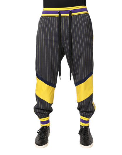 Pantalon de jogging homme en coton multicolore Dolce & Gabbana