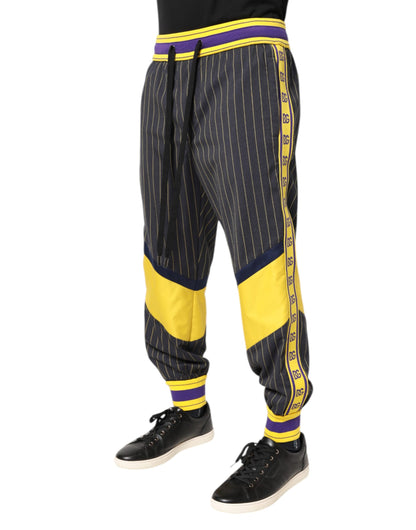 Pantalon de jogging homme en coton multicolore Dolce & Gabbana