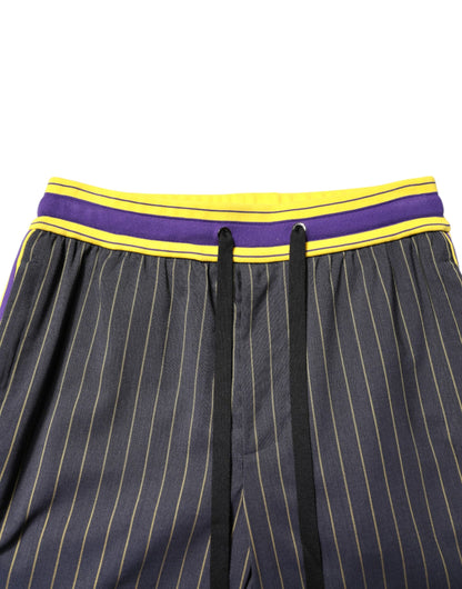 Pantalon de jogging homme en coton multicolore Dolce & Gabbana