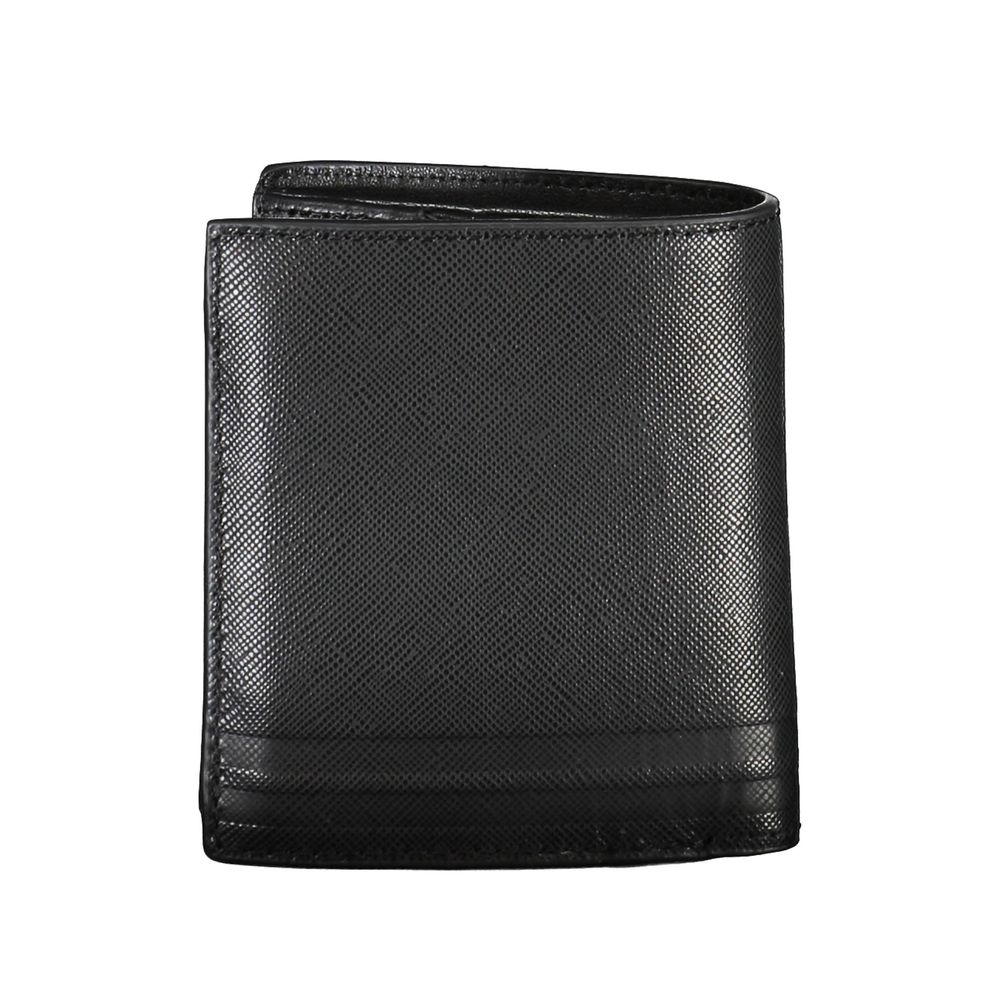 Portefeuille homme en cuir noir Tommy Hilfiger