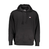 Sweat à capuche homme en coton noir Tommy Hilfiger