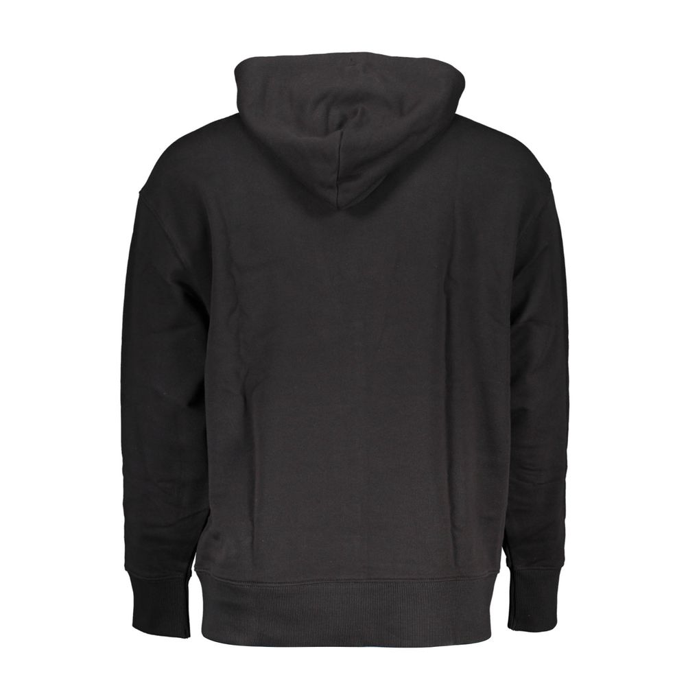 Sweat à capuche homme en coton noir Tommy Hilfiger