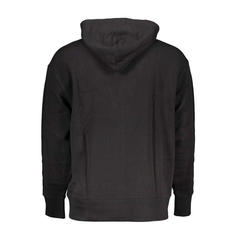 Sweat à capuche homme en coton noir Tommy Hilfiger