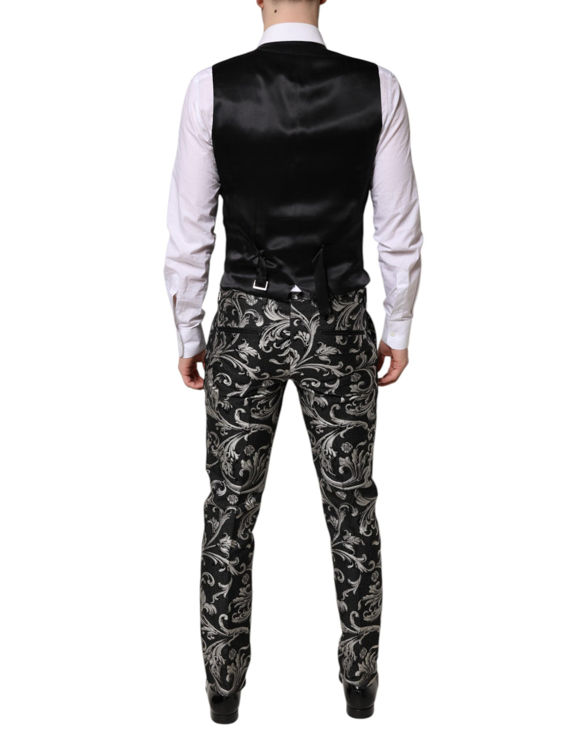 Dolce & Gabbana MARTINI Costume 3 Pièces Noir et Gris